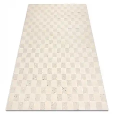 Tappeto DUNE 2838 crema – geometrico, scacchiera, struttura