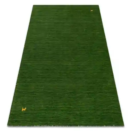 Tappeto in lana GABBEH LOOM verde - TESSUTO A MANO spesso