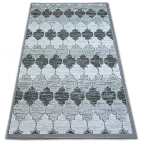 Tappeto ACRILICO YAZZ 3766 Griggio Marocco Trifoglio Trellis