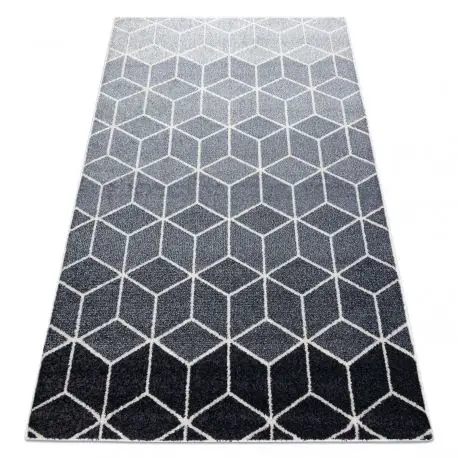 Tappeto HEOS 78590 crema / argento / antracite CUBO