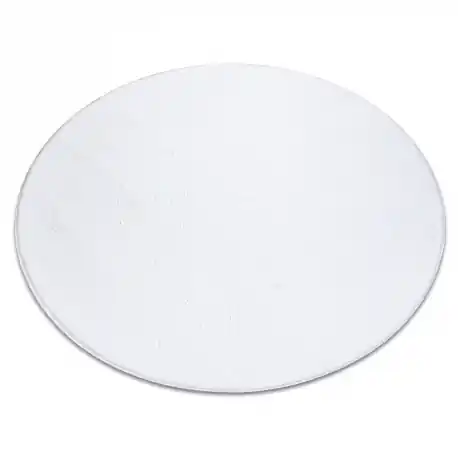 Tappeto da lavaggio moderno LINDO cerchio bianco, antiscivolo, a pelo lungo - PRODOTTO DI SECONDO GRADO