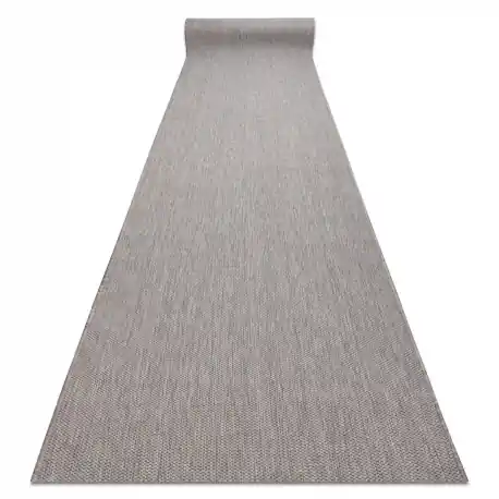Tappeti passatoie SIZAL SION, Melange tessuto piatto grigio