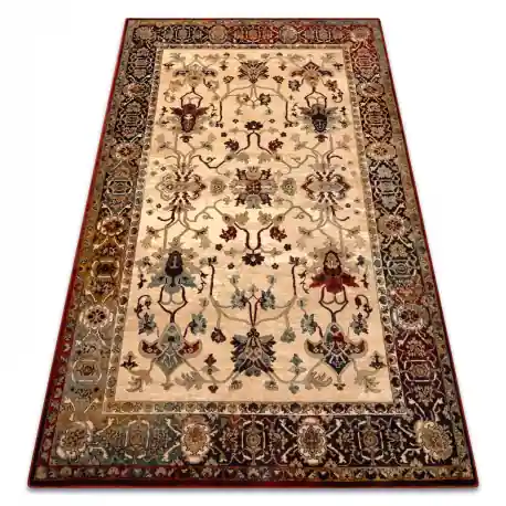 Tappeto di lana POLONIA BODRUM Ornamento, cadre rubino chiaro