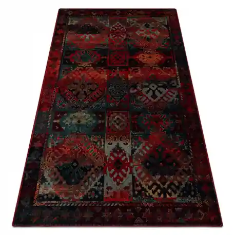 Tappeto di lana OMEGA AVAR Telaio, diamanti, orientale - rubino