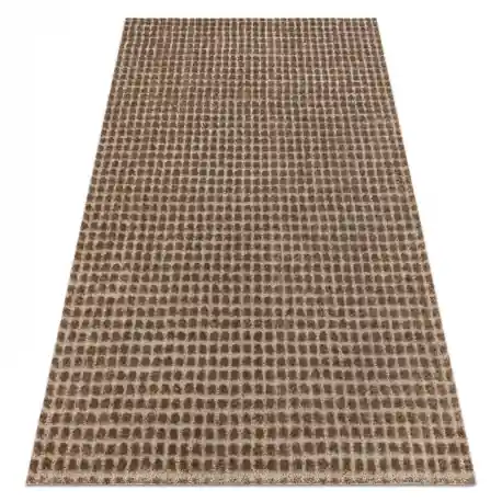 Tappeto SAMPLE PENELOPE 07964A GEOMETRICO, QUADRATI, STRUTTURATO marrone