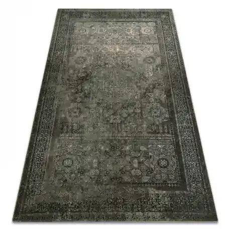 Tappeto di lana OMEGA MAMLUK Rosone vintage iron verde