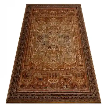 Tappeto di lana OMEGA SIRAN orientale ottone marrone