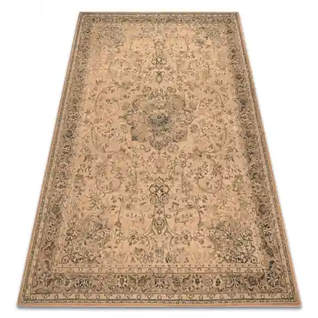 Tappeto di lana POLONIA KORDOBA25 Rosetta, cadre beige antico