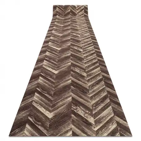 PASSATOIA gommata DIGITAL - CHEVRON Spina di pesce marrone / beige