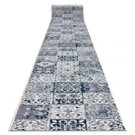 Passatoia HEOS 78586 crema / blu PATCHWORK, PIASTRELLE DI LISBONA