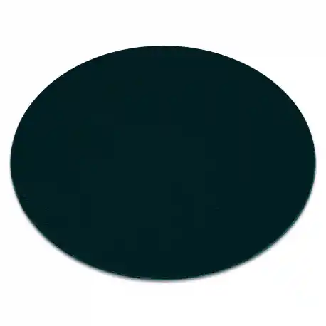 Tappeto da lavaggio moderno LINDO cerchio verde, antiscivolo, a pelo lungo