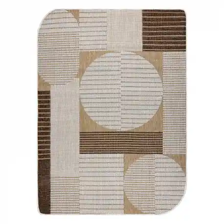 Tappeto in sisal ORGANIC 2769 Geometric ecru / naturale – moderno, forma irregolare