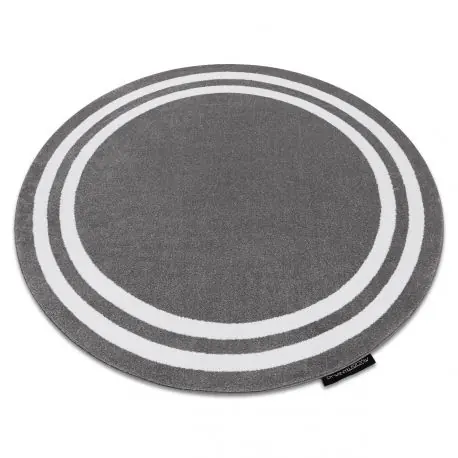 Tappeto HAMPTON Inquadrata cerchio grigio