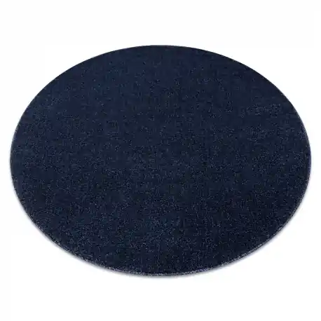Tappeto SOFTY cerchio un colore blu scuro