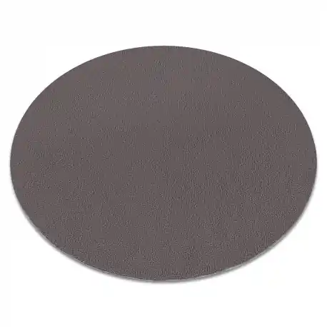 Tappeto da lavaggio moderno LINDO cerchio grigio, antiscivolo, a pelo lungo