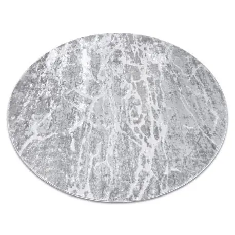 Tappeto MEFE moderno Cerchio 6182 Calcestruzzo - Structural due livelli di pile grigio