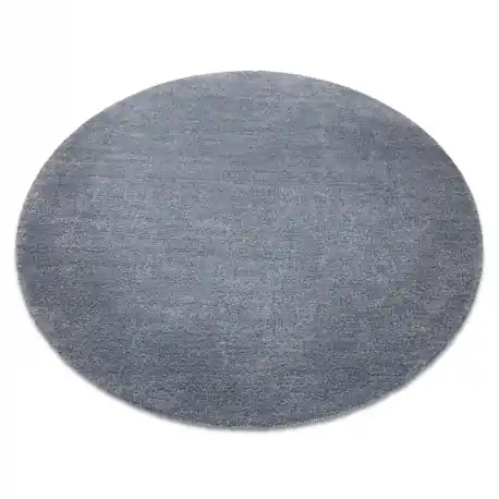 Tappeto moderno lavabile LATIO 71351070 cerchio grigio