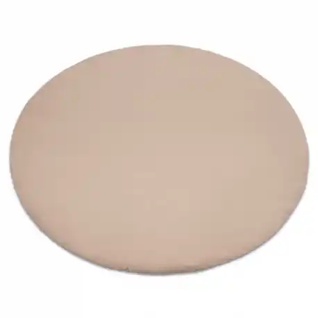 Tappeto BUNNY cerchio taupe beige IMITAZIONE PELLICCIA DI CONIGLIO