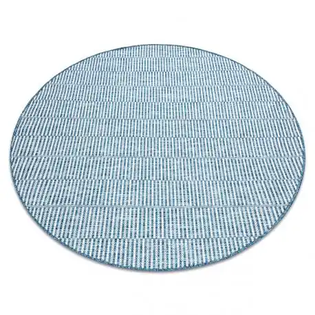 Tappeto DI SPAGO SIZAL LOFT 21198 BOHO Cerchio avorio/argento/blu