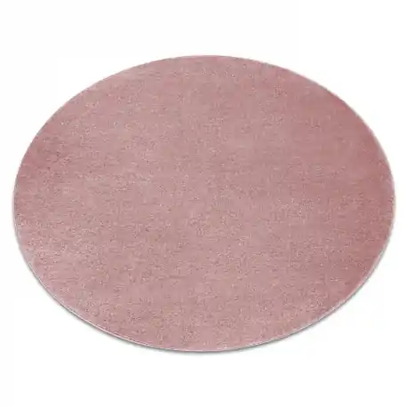 Tappeto SOFTY cerchio un colore rosa