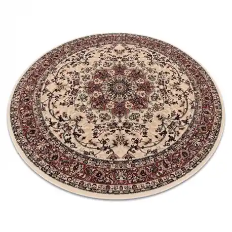 Tappeto di lana POLONIA cerchio KORDOBA sabbia, beige / terracotta