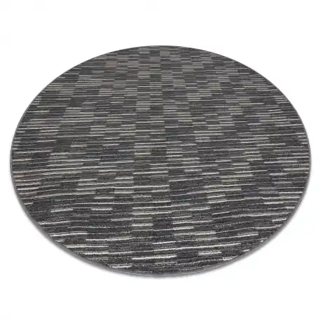 TAPPETO cerchio LIBRA grafite 165 strisce