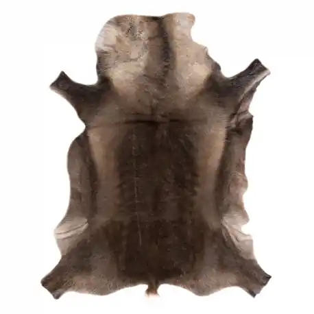 Tappeto RENIFER - pelle naturale, decorativa, copriletto - premium POK010 marrone
