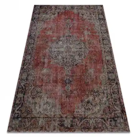 Tappeto moderno MUNDO E0691 ornamento, vintage da esterno rosso / beige