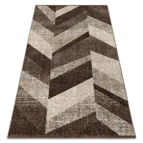 Tappeto FEEL 5673/15044 SPINA DI PESCE c.marrone / beige / crema / grigio