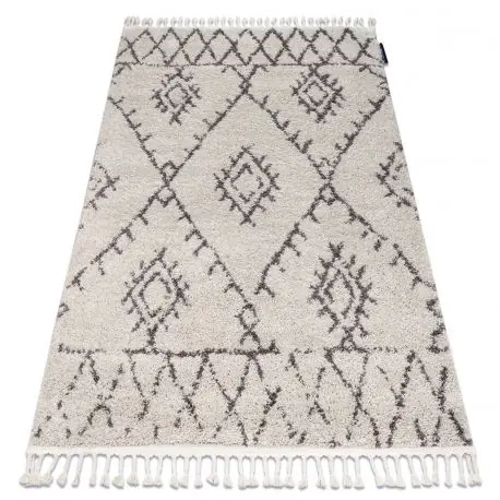 Tappeto BERBER FEZ G0535 crema / marrone Frange berbero marocchino shaggy