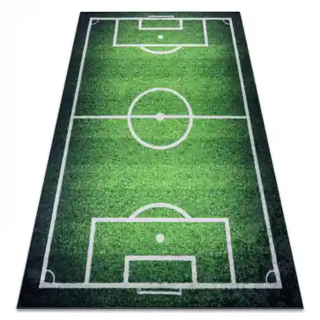 Tappeto lavabile BAMBINO 58690 Campo, calcio per bambini antiscivolo - verde
