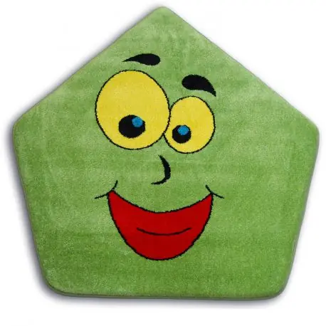 Tappeto PAINT pentagono - 1553 verde