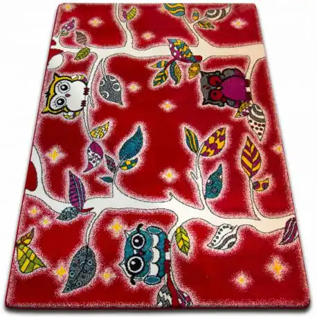 Tappeto KIDS Bosco rosso C427