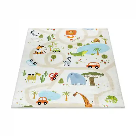 Tappeto lavabile BAMBINO 1165 Zoo per bambini antiscivolo beige - PRODOTTO DI SECONDO GRADO