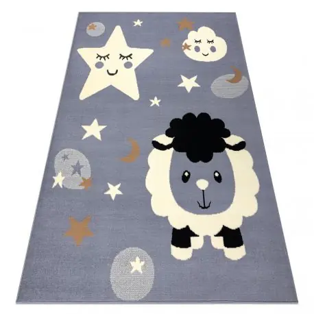 Tappeto BCF FLASH Sheep 4000 - pecore grigio