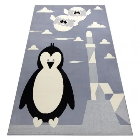 Tappeto BCF FLASH Penguin 3997 - Pinguino grigio