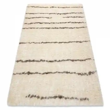 Tappeto FLUFFY 2371 shaggy strisce - crema / beige