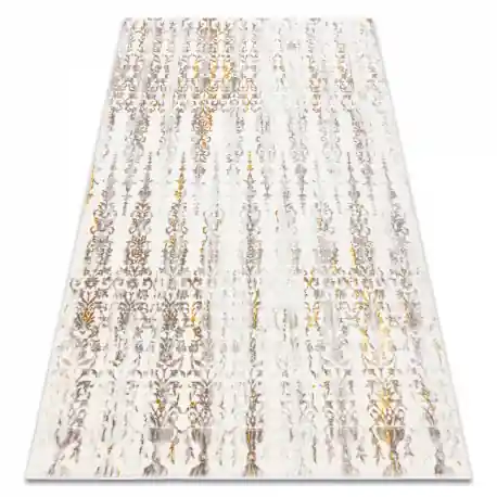 Tappeto CORE 241A Ornamento Vintage - strutturale, due livelli di pile, beige / oro