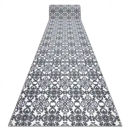 Passatoia ARGENTO FIORI - W4949 bianca / grigio