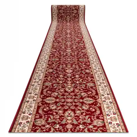 Corridore di lana NAIN Ornamento, fiori 144 51066 chiaretto / beige