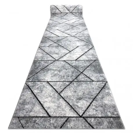 PASSATOIA COZY 8872 Wall, geometrico, triangoli - Structural due livelli di pile grigio / blu