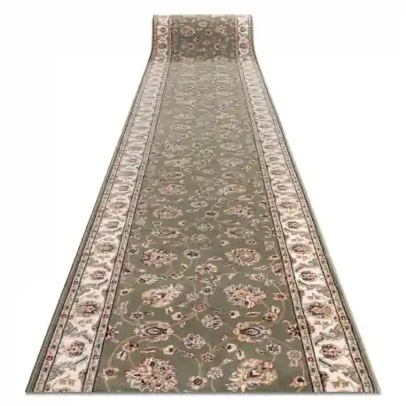 Corridore di lana NAIN Fiori 7338 51088 verde / beige