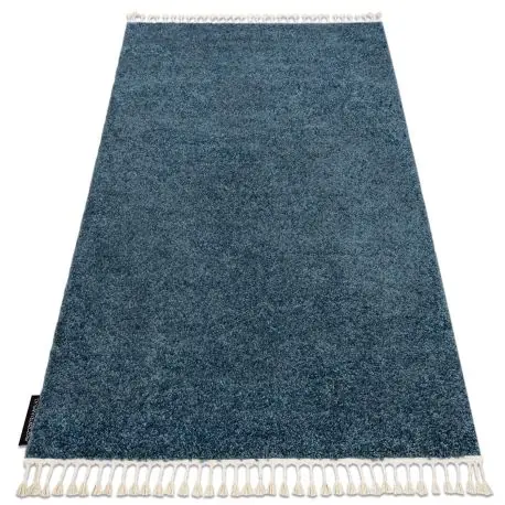 Tappeto BERBER 9000 blu Frange berbero marocchino shaggy