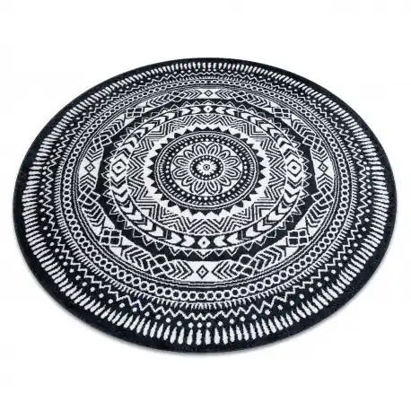 Tappeto FUN Napkin tovagliolo cerchio - nero - PRODOTTO DI SECONDO GRADO