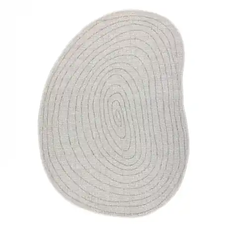 Tappeto in sisal ORGANIC 2743 Tronco ecru / grigio – naturale, moderno, forma irregolare
