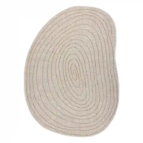 Tappeto in sisal ORGANIC 2743 Tronco ecru / naturale – moderno, forma irregolare