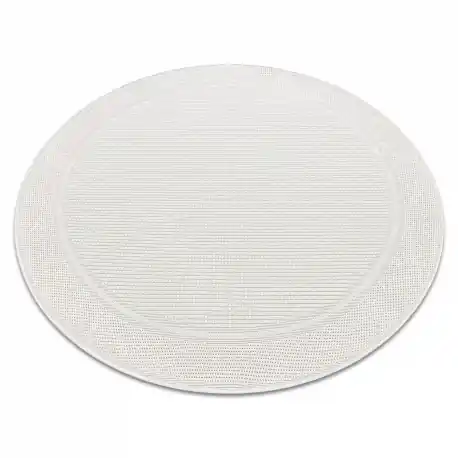 Tappeto TIMO 5979 cerchio SIZAL all'aperto telaio bianco