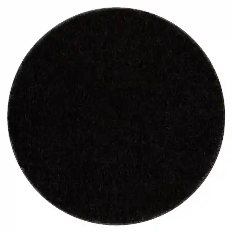 Tappeto da bagno SANTA cerchio pianura antiscivolo, morbido - nero