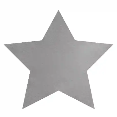 Tappeto SHAPE 3148 Shaggy Stella - grigio peluche, antiscivolo, lavabile