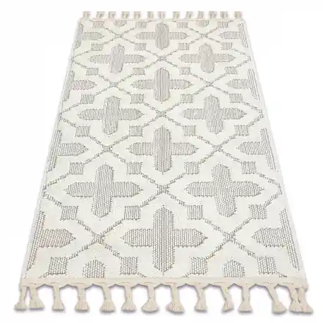 Tappeto SAMPLE TUNIS 83402 Strutturale Geometrico crema / gris